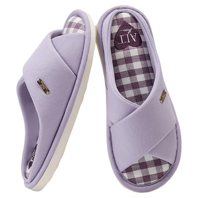 爱鹿特拖鞋女居家室内四季布艺