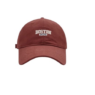 曼诗妮罗兰智凡帽搭配23款新版BOSTON棒球帽子韩版男女软顶鸭舌帽