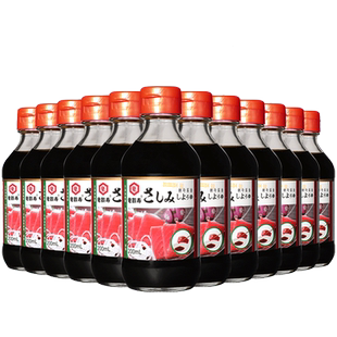 龟鹤寿刺身豆捞酱油200ml*12寿司生抽海鲜鱼生蘸酱日式酱油