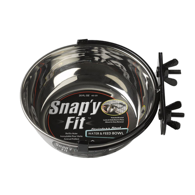 美国中西防打翻固定挂式狗盆