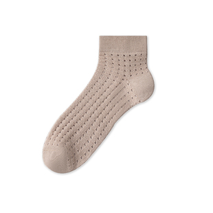 男袜夏季薄款纯棉短袜抑菌防臭夏天空调男士网眼袜透气吸汗短筒袜