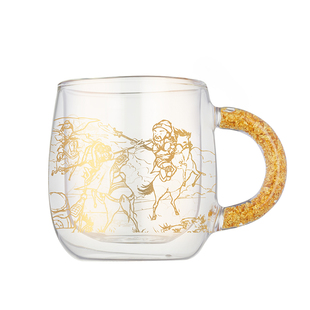 武侯祠金沙博物馆金箔马克杯特色景点伴手礼文创玻璃水杯生日礼物