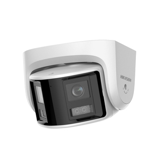 海康威视180度广角双目摄像头400万600万POE室内双摄全彩监控摄影