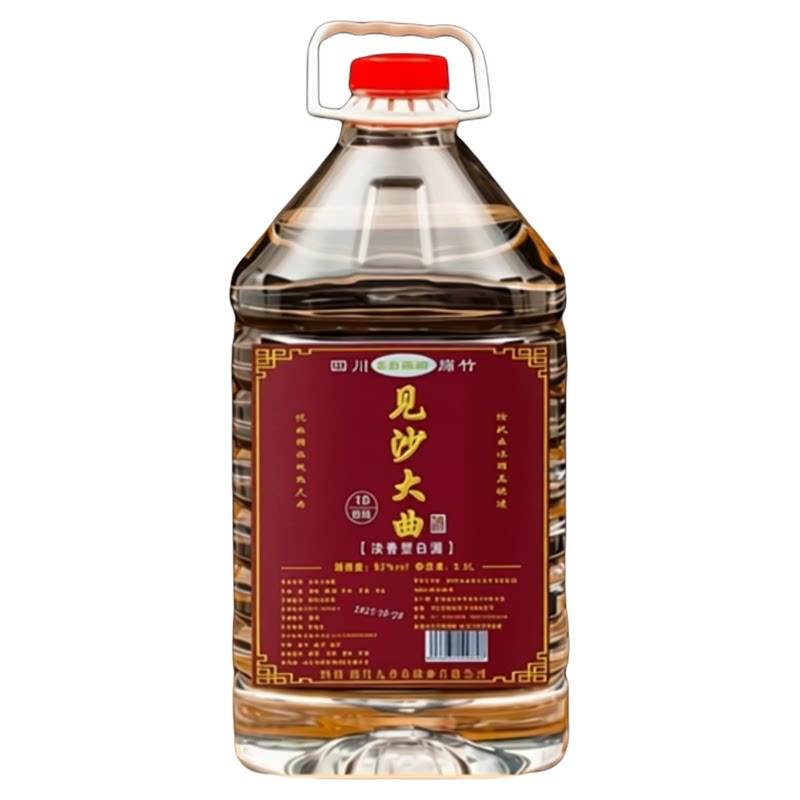 四川绵竹纯粮大曲固态法桶装白酒