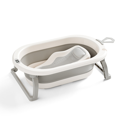 芭芭优婴儿洗澡盆宝宝可坐躺幼儿家用感温浴盆新生儿童小孩沐浴桶