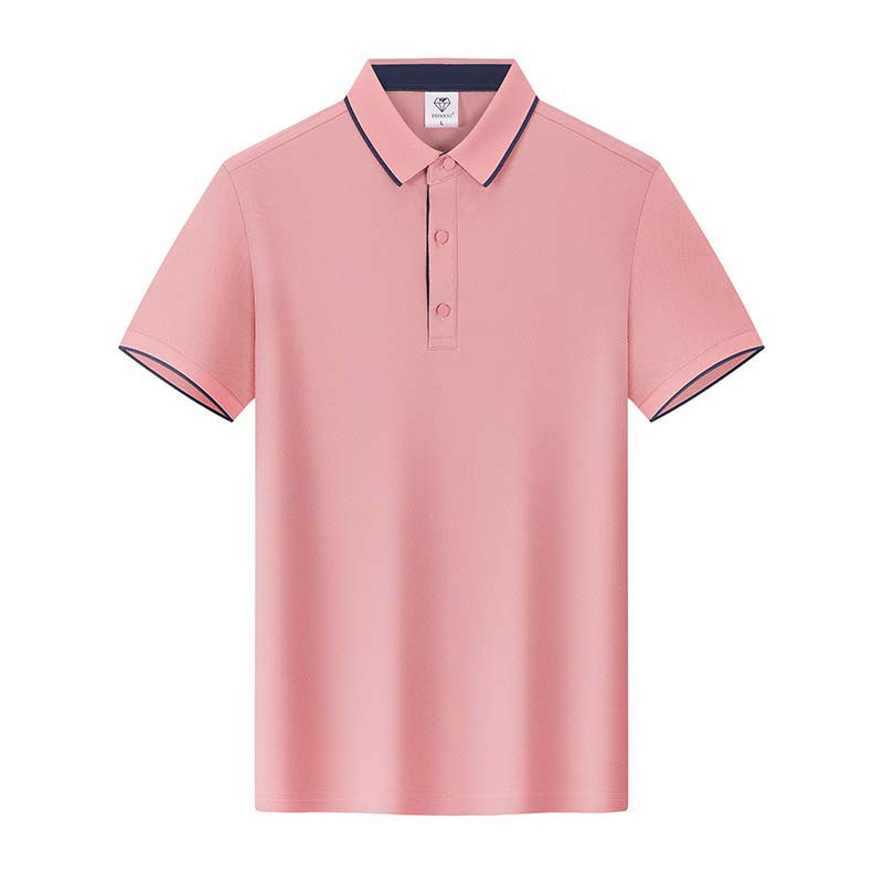 夏季短袖POLO衫餐饮印LOGO工服