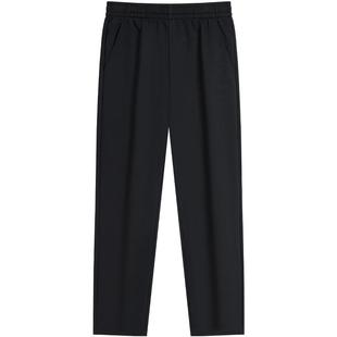 特步加绒卫裤男士2025年官方冬季男装裤子男裤直筒针织运动长裤