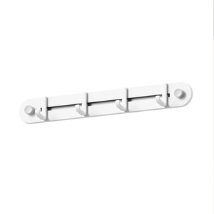 厨房滑动轨道挂钩柜门收纳厨具挂钩神器免打孔橱柜门后挂衣置物架