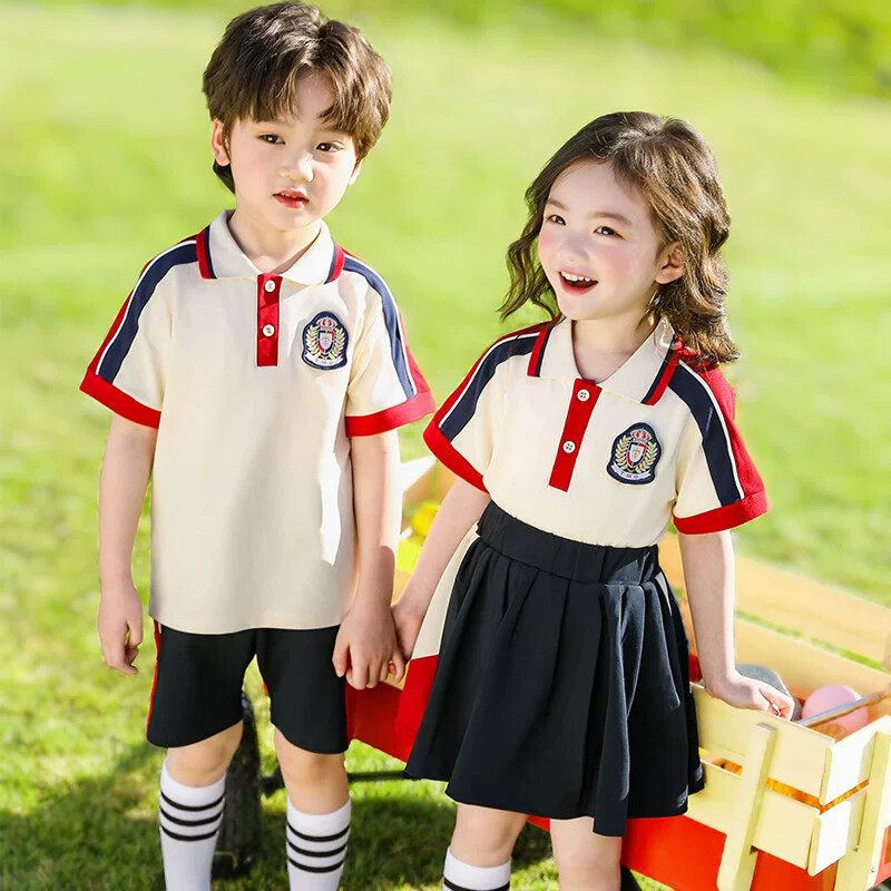 小学生校服夏装运动会六一班服套装夏季幼儿园园服夏天大班毕业服