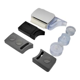 粤品诚淋浴房配件圆弧型玻璃移门轨道滑轮碰珠限位器定位胶防撞块