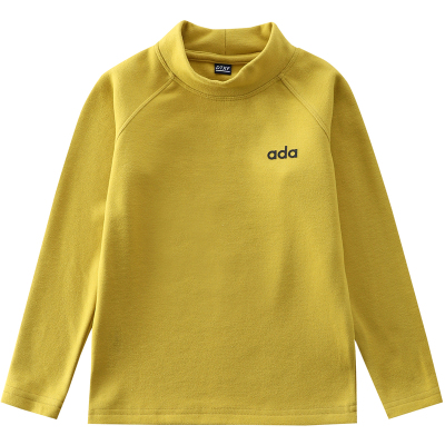 儿童秋冬季德绒半高领保暖上衣