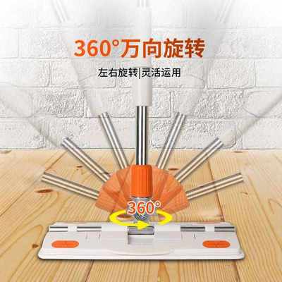 2024新款夹布平板拖把毛巾家用拖布夹固替换布瓷砖木地板专用地拖