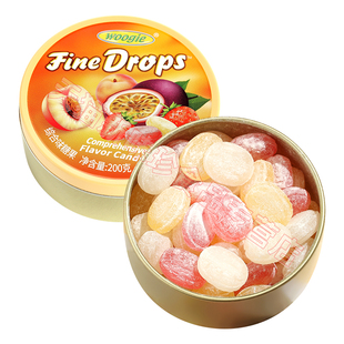 woogie水果糖混合水果味硬糖喜糖铁盒礼盒糖果喜糖高颜值女生零食