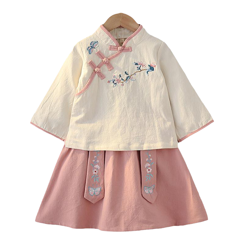 汉服女童薄款春秋唐装表演服
