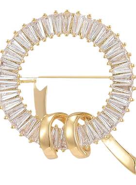 紫罗兰正版新款丝圆胸针
