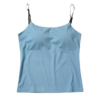 2025秋季吊带女带胸垫西装内搭纯色冰丝美背百搭女装背心韩式上衣