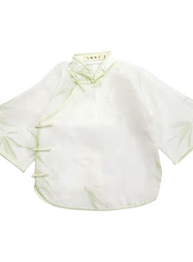 上衣儿童旗袍秋款女春秋夏季中国风民国风民国装女童夏汉服古装秋