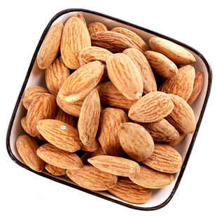 新货原味生熟巴旦木仁大杏仁坚果5斤盐焗扁桃仁500g月饼烘焙原料