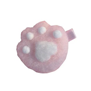 软萌粉嫩可爱猫抓发夹秋冬ins少女高颜值毛绒夹子刘海侧边夹发饰