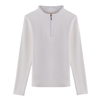 加绒加厚保暖半拉链卫衣