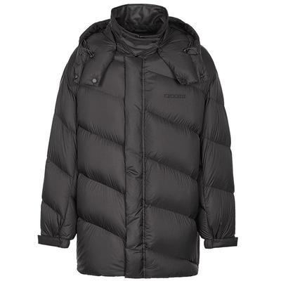 速写2025冬新品连帽廓形鹅绒服