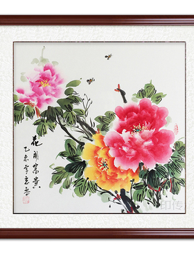 餐客厅卧室电表箱玄关装饰国画