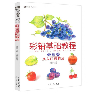 彩铅基础教程 临摹画画自学零基础绘画从入门到精通彩铅画本教材书