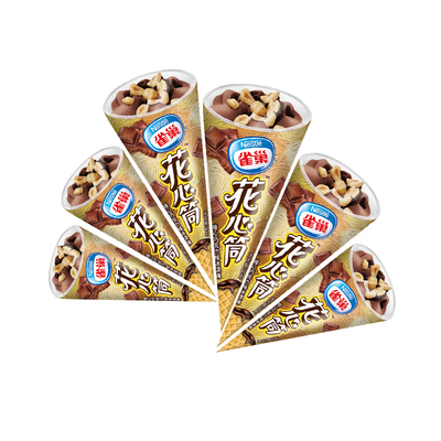 Nestle雀巢呈真花心筒榛心巧克力味草莓味香草味雪糕冰淇淋