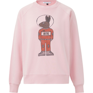 【折扣】Bella Freud秋冬女印花棉质平纹布卫衣