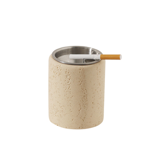 烟灰缸家用客厅高级感高端大气上档次办公室防灰飞创意漏斗烟灰缸