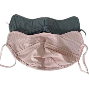 UPF50防晒口罩女护眼角防紫外线遮阳显脸小面罩冰丝夏季薄款透气