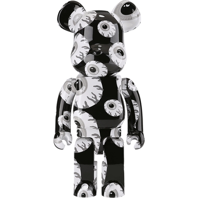 MISHKA X BE@RBRICK联名款 Keep Watch暴力熊收藏公仔1000%