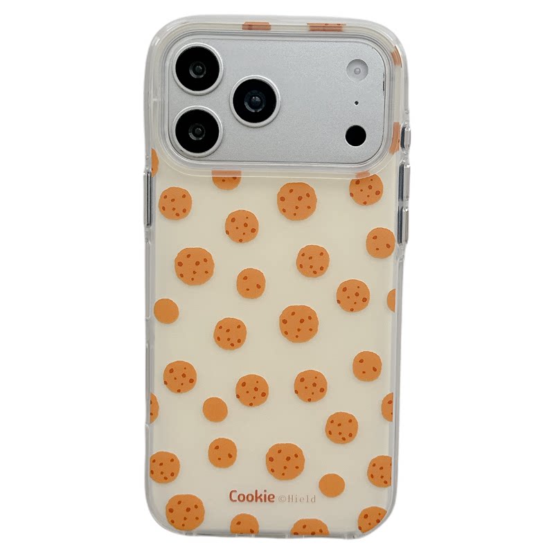 MoreRex 韩风ins满屏曲奇饼干带挂饰适用苹果18手机壳甜系iphone17promax新款18pro全包15防摔保护套14女款16
