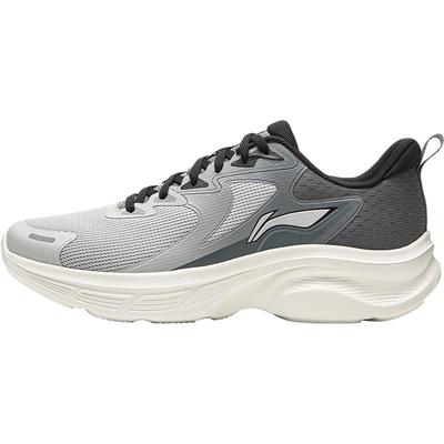 李宁轻驰男子官方正品黑色跑步鞋