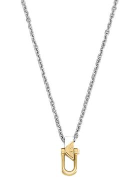 阿玛尼曾舜晞同款钢质双色项链