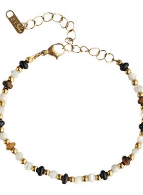 女天然水晶欧美串珠手链