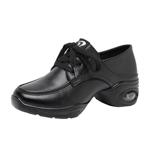 卡路奇爵士舞蹈鞋女真皮软底广场舞鞋女软底不累脚水兵跳舞鞋外穿