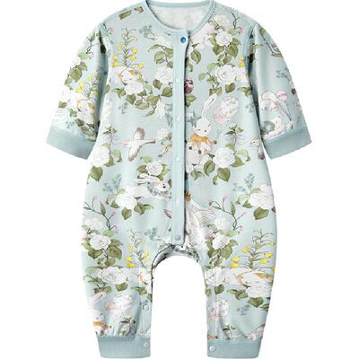 babycare山茶花连体衣爬服