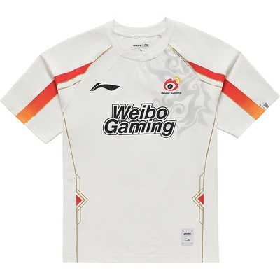 李宁圆领男女同款情侣短袖T恤