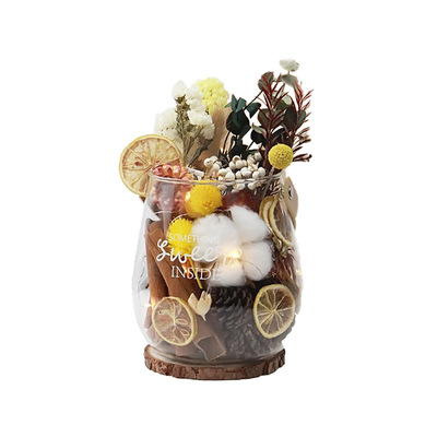 干花无火香薰扩香摆件