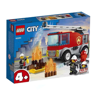 LEGO乐高 60280 云梯消防车 消防员救火城市系列益智拼搭积木玩具