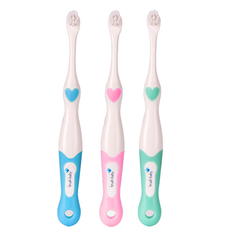 brushbaby百刷宝贝婴儿牙刷软毛口腔清洁宝宝乳牙牙刷0-18个月