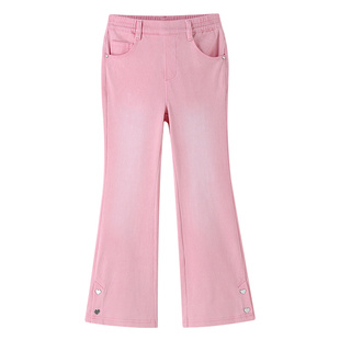 【商场同款】安奈儿童装女童牛仔裤秋新款微喇长裤AG536155