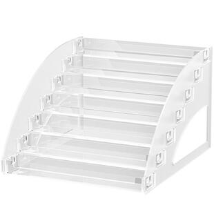 美甲穿戴甲收纳盒子透明亚克力指甲贴片陈列礼盒桌面阶梯展示架