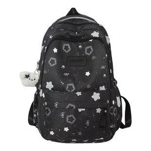 高颜值书包女初中生可爱大容量小学生双肩包大学生设计感校园背包