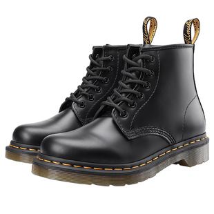 疯家自制 6孔1460中帮马丁靴男短靴女真皮工装鞋机车靴子工装靴子
