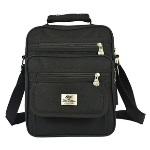 工具包竖款手提包文件公文包休闲耐磨斜挎包男防水帆布单肩包印字