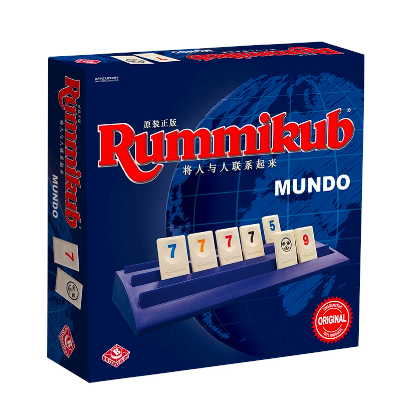 正版Rummikub以色列拉密桌游麻将牌亲子游戏儿童益智玩具数理逻辑