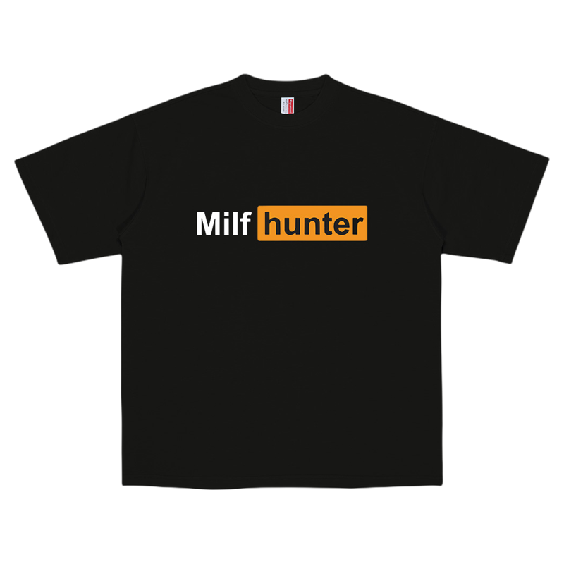 夏季新款纯棉短袖MILFHUNTERT恤