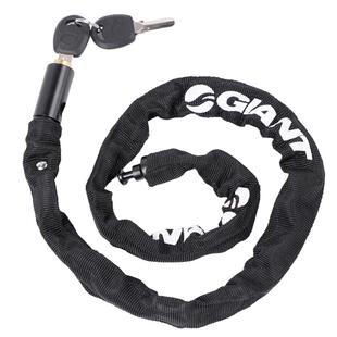 正品GIANT捷安特锁山地自行车锌合金链条锁防盗锁钢链锁骑行装备